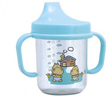 Cheap easy clean lovely colored baby training cup