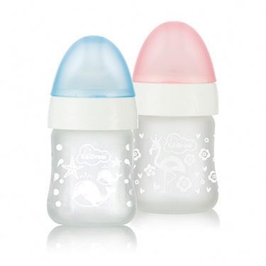 2018 Amazon the best selling products 4 oz frosted glass baby bottle